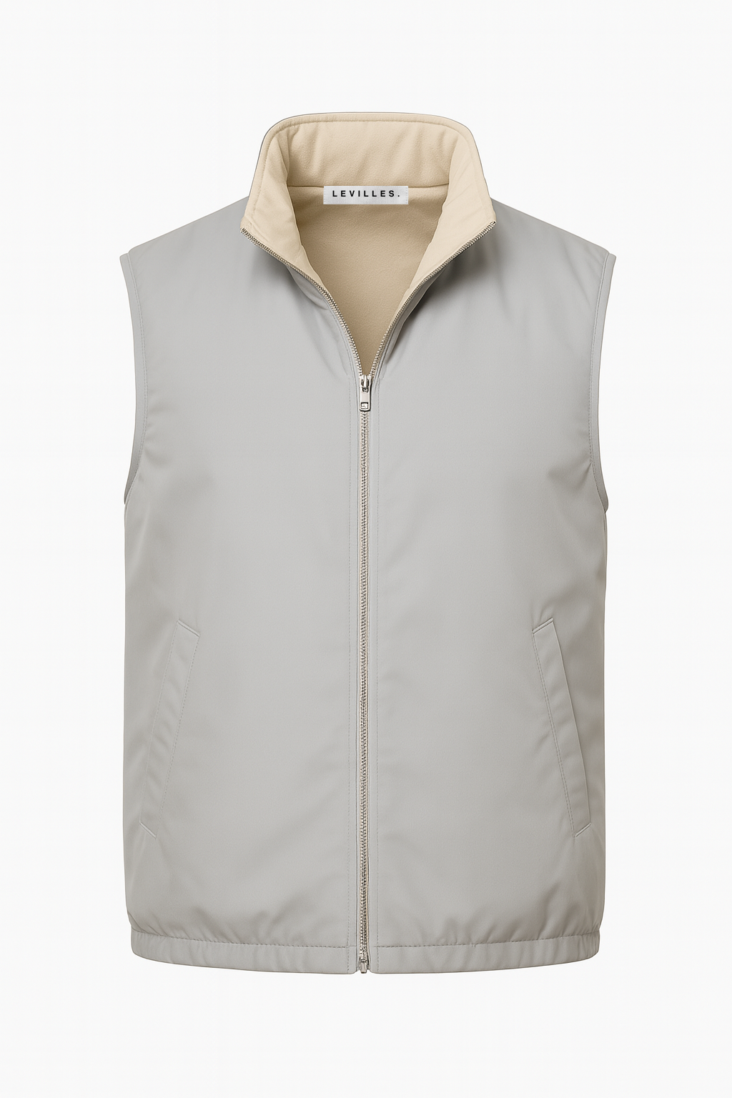 LIGHT GREY REVERSE BODYWARMER
