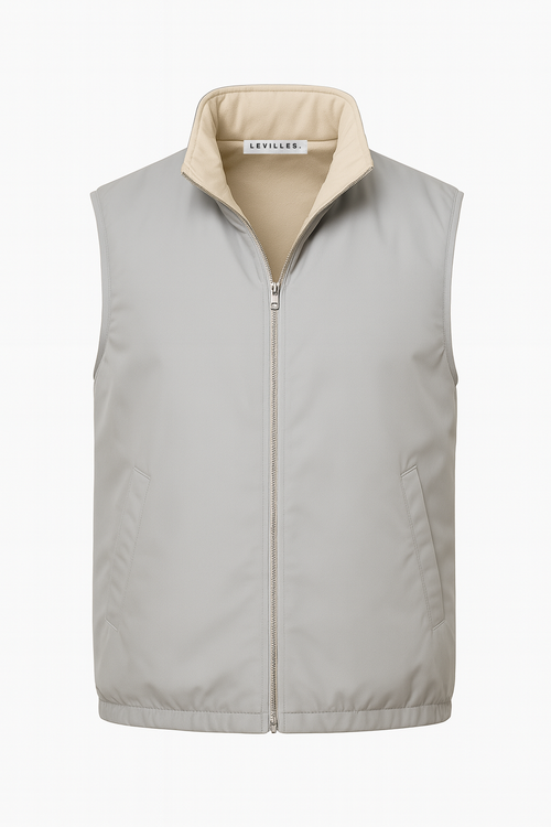 LIGHT GREY REVERSE BODYWARMER