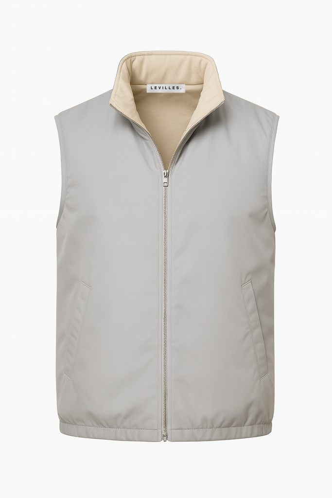 LIGHT GREY REVERSE BODYWARMER