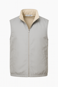 LIGHT GREY REVERSE BODYWARMER