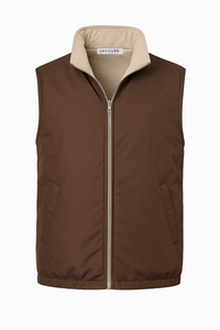 TAUPE REVERSE BODYWARMER
