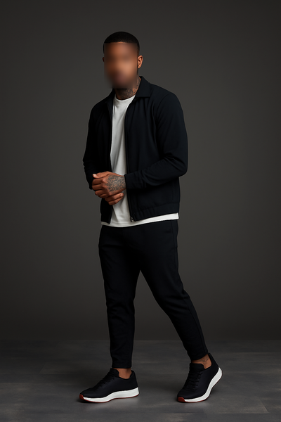 BLACK UTILITY SUIT